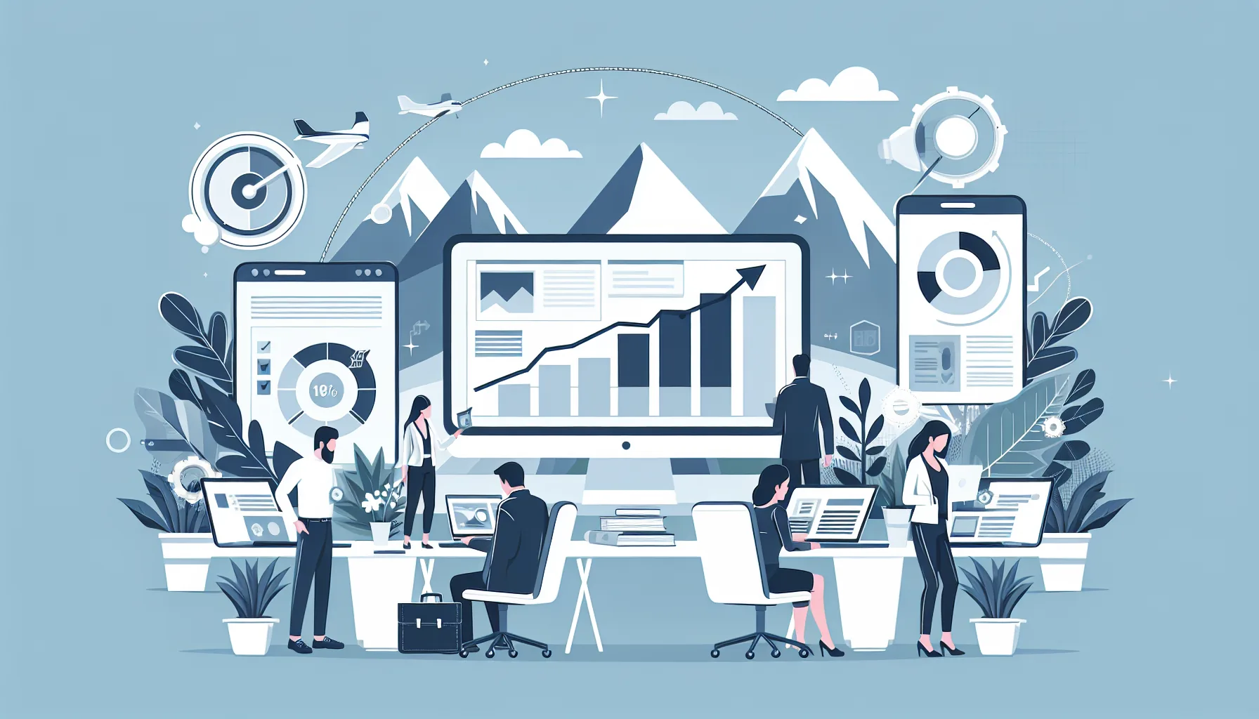 Illustration for blog post titled "Web Redesign vs. Refresh: A Digital Marketing Framework for B2B Lead Growth" in the category "".