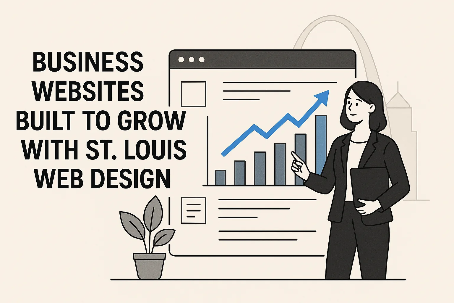 Featured image showing "business websites" for the article "Business Websites Built To Grow With St. Louis Web Design"