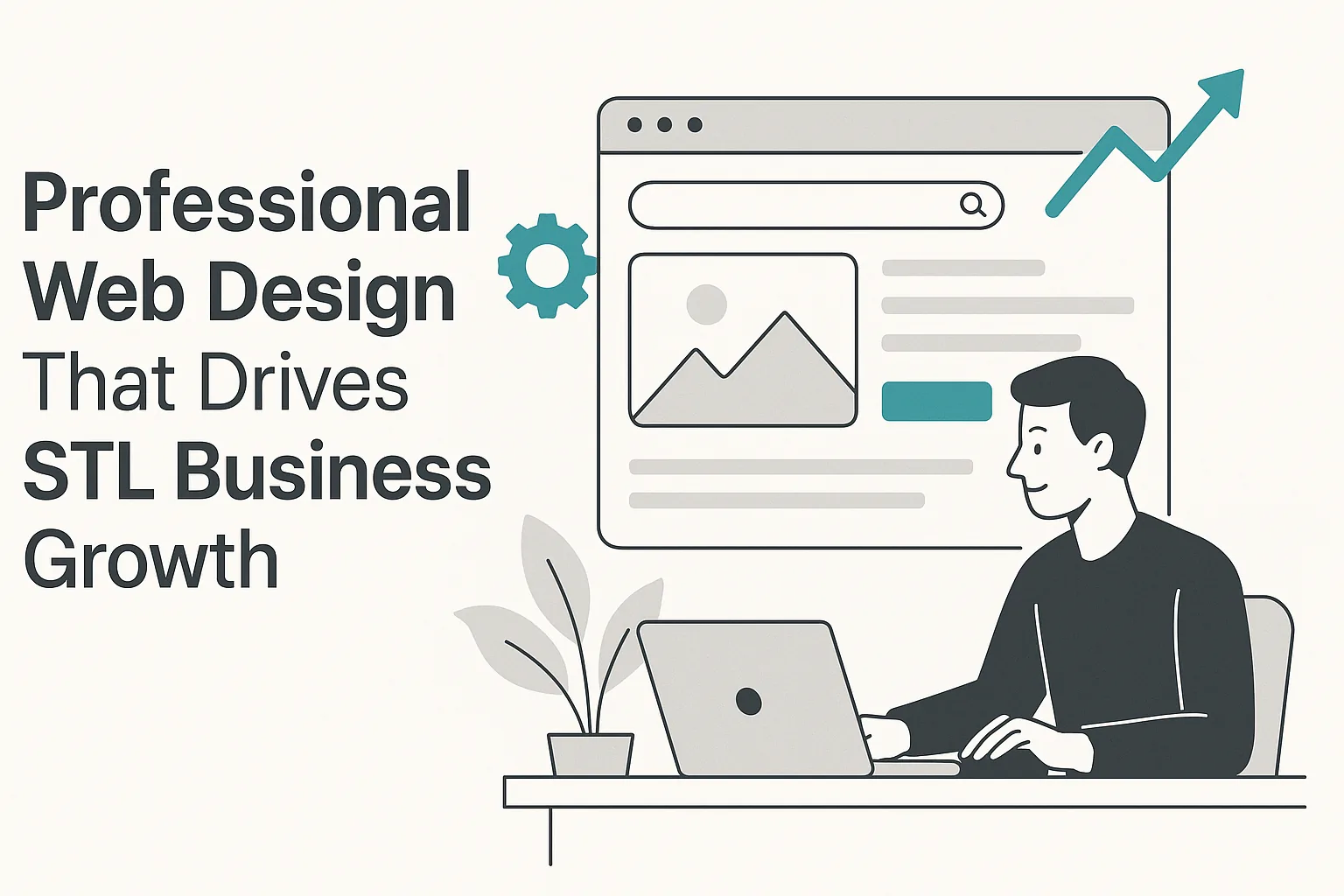 Featured image showing "professional web design" for the article "Professional Web Design That Drives STL Business Growth"