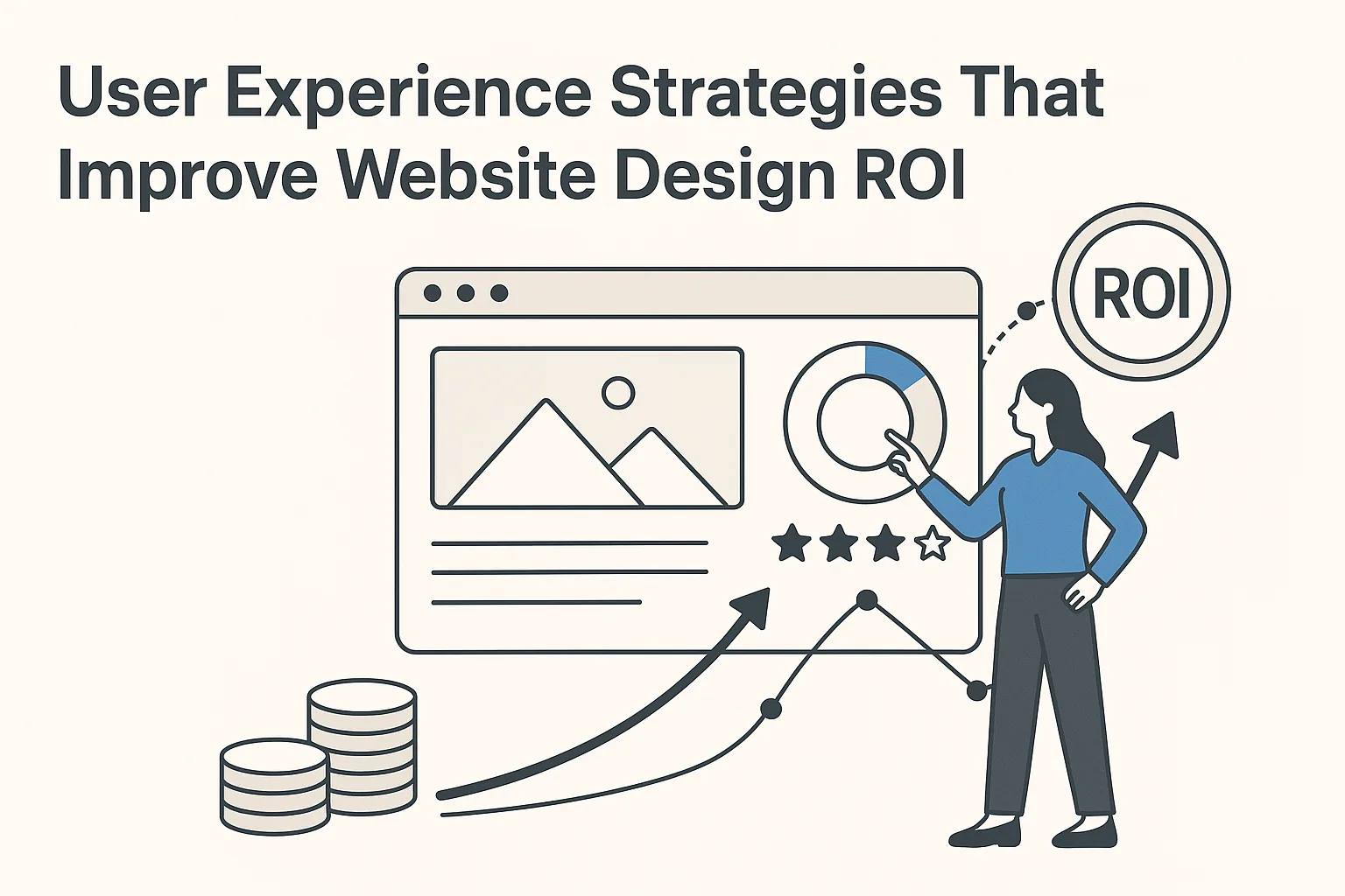 Featured image showing "user experience" for the article "User Experience Strategies That Improve Website Design ROI"