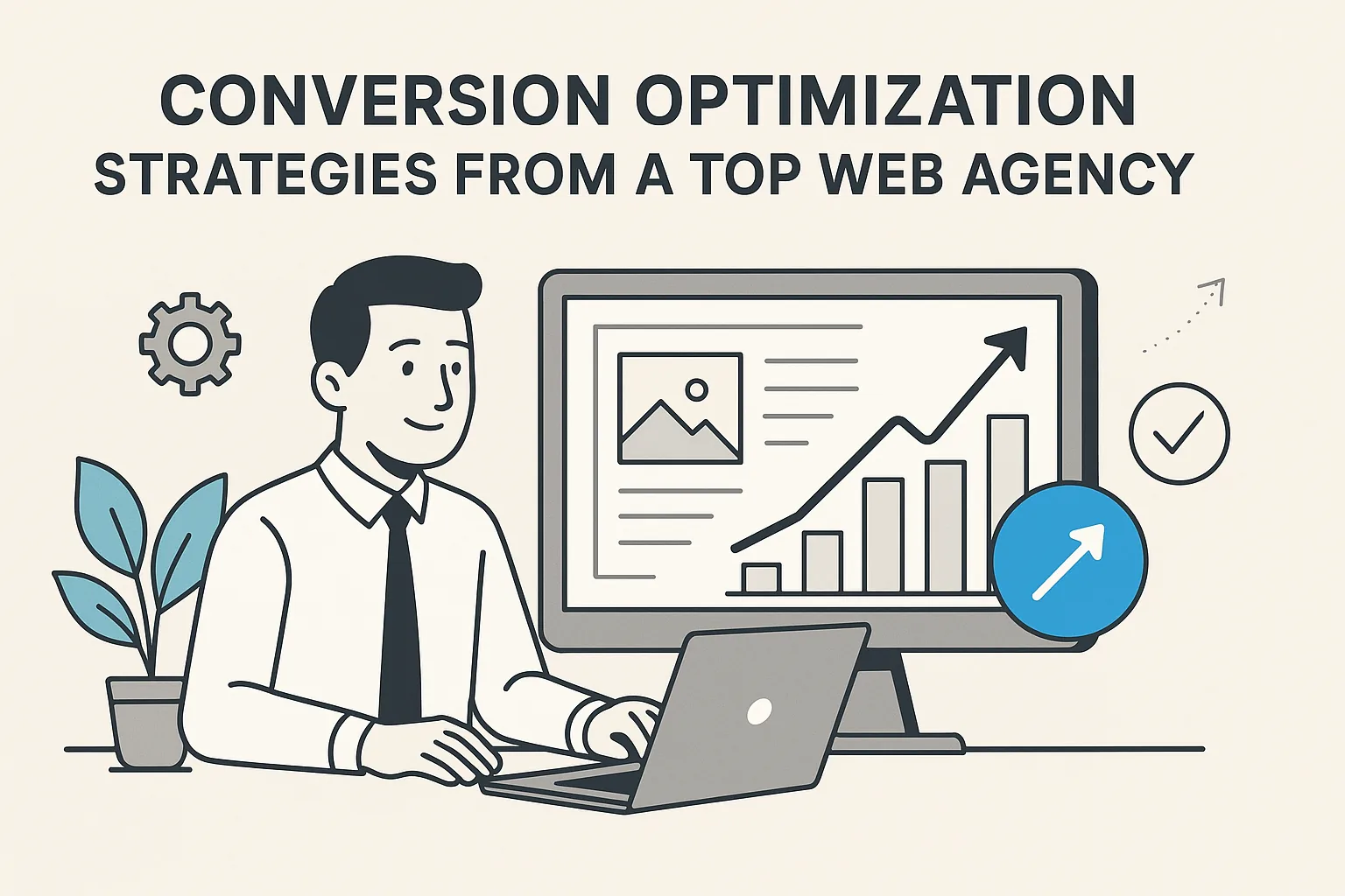 Featured image showing "conversion optimization" for the article "Conversion Optimization Strategies From a Top Web Agency"