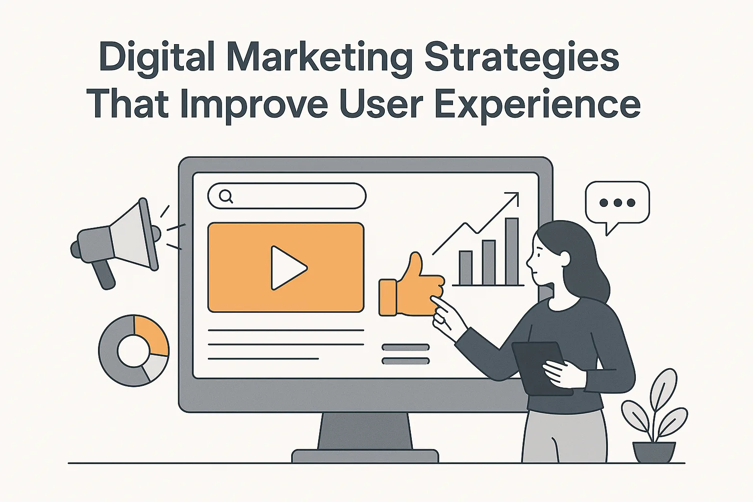 Featured image showing "digital marketing" for the article "Digital Marketing Strategies That Improve User Experience"