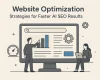 Featured image showing "website optimization" for the article "Website Optimization Strategies for Faster AI SEO Results"